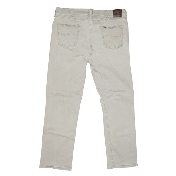 LEE Men's Size 40x32 Stretch Denim Jeans Beige/Tan Vintage - Picture 4 of 8